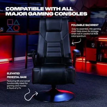 X Rocker Mammoth Bluetooth Gaming Chair with Foldable Design