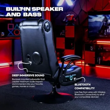X Rocker Mammoth Bluetooth Gaming Chair with Foldable Design
