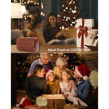 Mr.Okay 2 Watch Travel Case - Luxury Leather Organizer