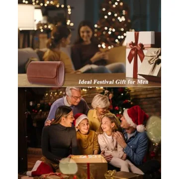 Mr.Okay 2 Watch Travel Case - Luxury Leather Organizer