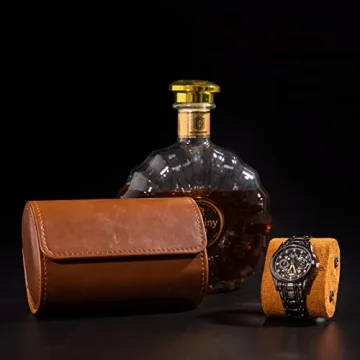 Mr.Okay 2 Watch Travel Case - Luxury Leather Organizer