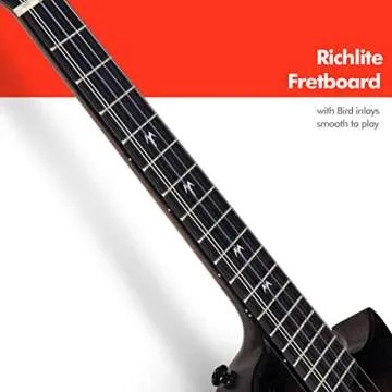 Enya Taimane Moon Signature 5-String Tenor Ukulele All Solid Mahogany 26" Black Ukelele with Built-in AcousticPlus Pickup Bundle with Gig Bag and Strap(EUT-Moon 5-String BK EQ)