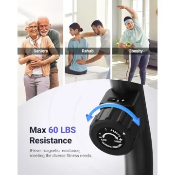 Smart Bluetooth Recumbent Bike with App & LCD Display