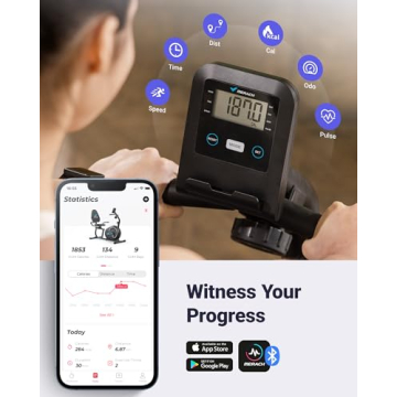 Smart Bluetooth Recumbent Bike with App & LCD Display