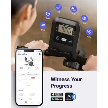 Smart Bluetooth Recumbent Bike with App & LCD Display