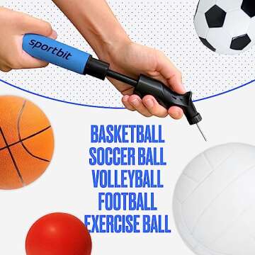 SPORTBIT Ball Pump - Quick Inflating System for All Balls