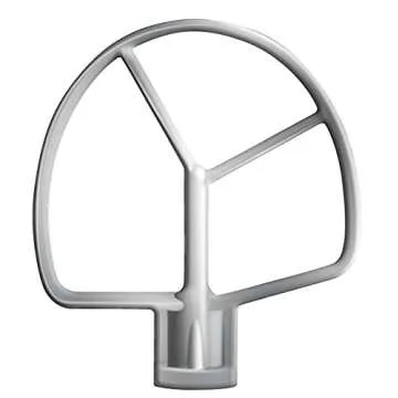 Cuisinart Stand Mixer, 12 Speed, 5.5 Quart Stainless Steel Bowl, Chef’s Whisk, Mixing Paddle, Dough Hook, Splash Guard w/ Pour Spout, White Linen, SM-50, Manual