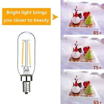 Sunaiony E12 Candelabra Bulb Dimmable Soft White 3000K