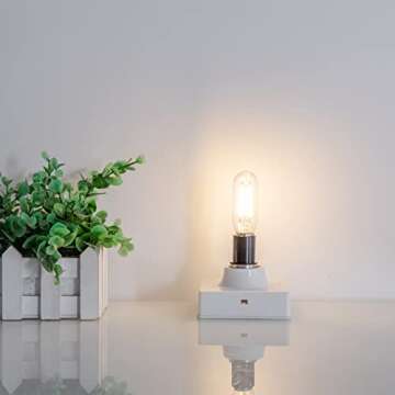 Sunaiony E12 Candelabra Bulb Dimmable Soft White 3000K