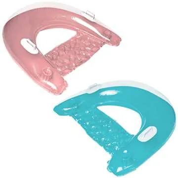 Inflatable Pool Chair Floats Set of 2 with Drink Holder