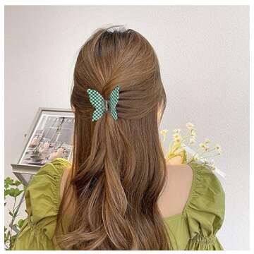 Chic Ahoney Butterfly Claw Clips for All Hair Types - Y2K Style