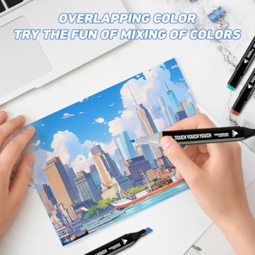 Vibrant Zmcik 80 Colors Dual Tip Alcohol Markers Set