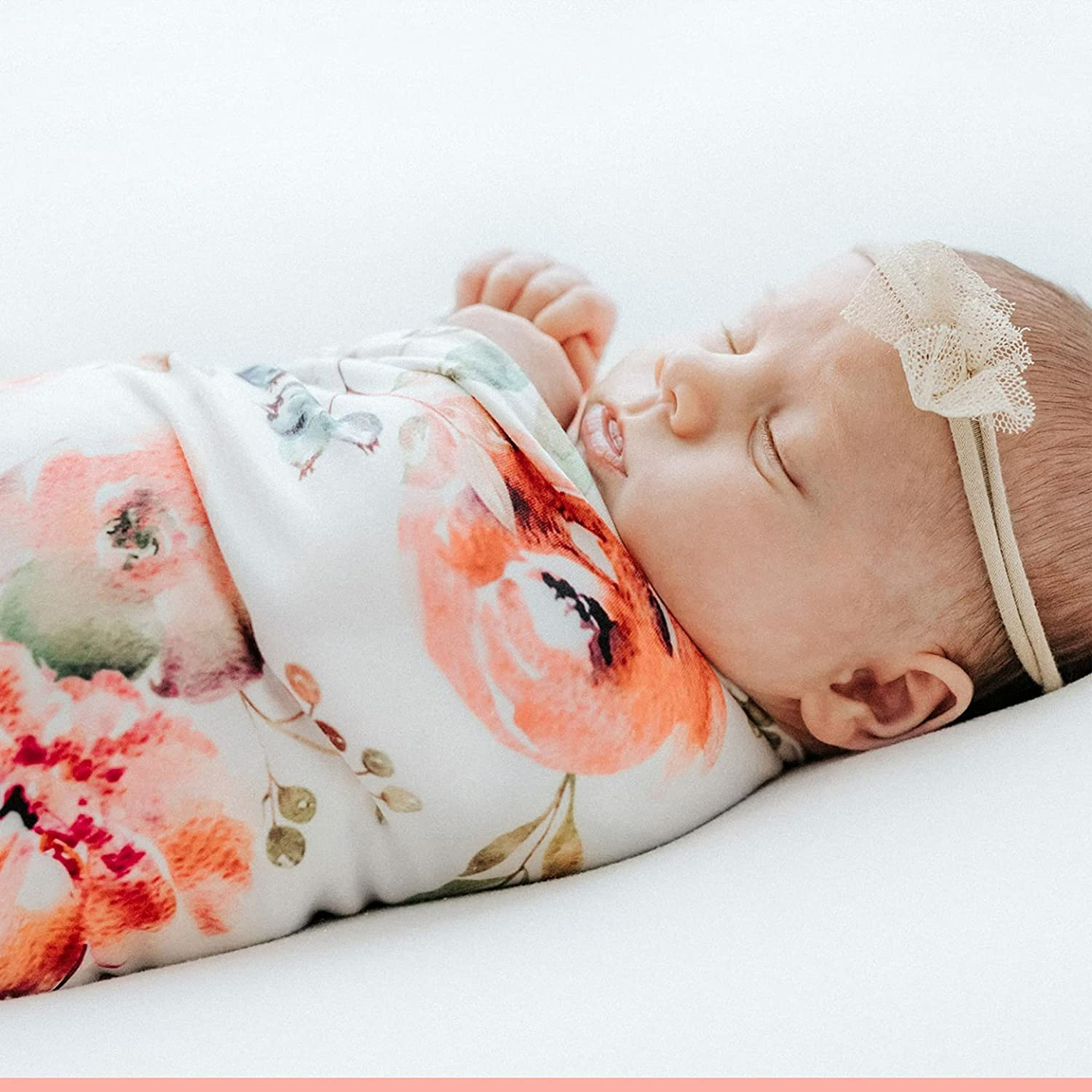 Swaddle & Headband Set for Baby Girls - Photography