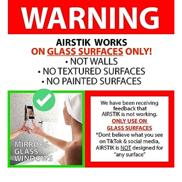 Airstik Phone Holder Ideal for Kitchen Shower Office Use