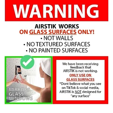 Airstik Phone Holder Ideal for Kitchen Shower Office Use
