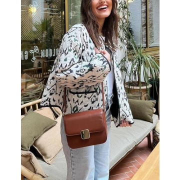 Yimoon Women's Cropped Quilted Puffer Jacket Floral Print Lightweight Padded Coat Vintage Button Down Puffy Outwear(White-L)