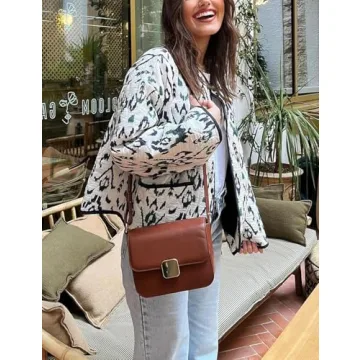 Yimoon Women's Cropped Quilted Puffer Jacket Floral Print Lightweight Padded Coat Vintage Button Down Puffy Outwear(White-L)