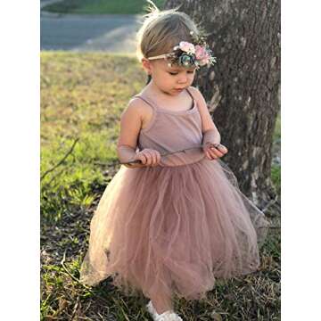 XUNYU Toddler Tulle Dress for Girls - Perfect Playwear