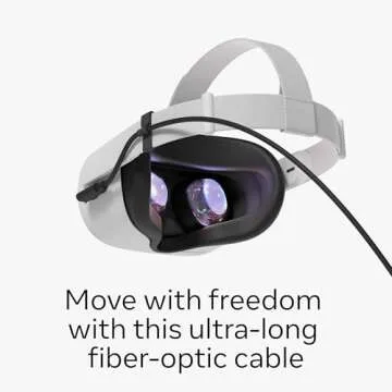 Meta Quest Link Cable - Virtual Reality Headset Cable for Quest - 16FT (5M) - PC VR