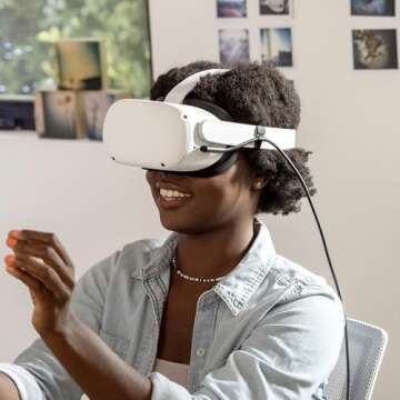 Meta Quest Link Cable - Virtual Reality Headset Cable for Quest - 16FT (5M) - PC VR