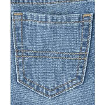 The Children's Place baby boys And Toddler Basic Straight Leg Jeans, Carbon Wash/Dk Juptier 2 Pack, 3T US