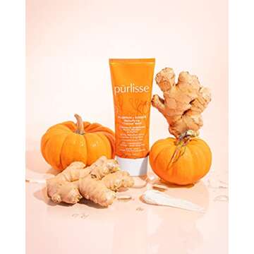 Purlisse Pumpkin and Ginger Detoxifying Charcoal Mask: Cruelty-free & clean, Paraben & Sulfate-free, Pumpkin repairs, Ginger soothes skin | 2.5oz