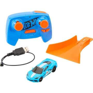 Hot Wheels RC C8 Corvette - 1:64 Scale Remote Control Car