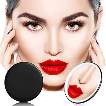 Blulu Compact Mirror Bulk - Mini Portable Round Mirrors for Women