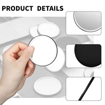 Blulu Mini Compact Mirror - 36 Pack for Travel Beauty