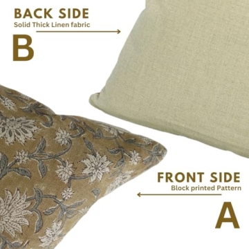 Fabritual Floral Pillow Cover - Elegant & Handmade