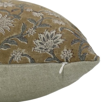 Fabritual Floral Pillow Cover - Elegant & Handmade