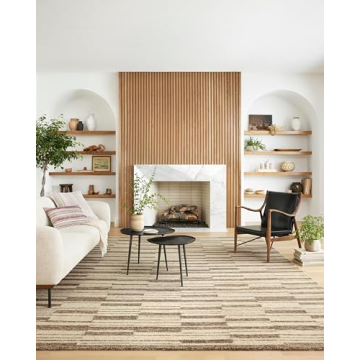 Loloi Chris Loves Julia Polly Area Rug - 7'-9" x 9'-9" in Beige/Tobacco, Durable and Stylish Living ...