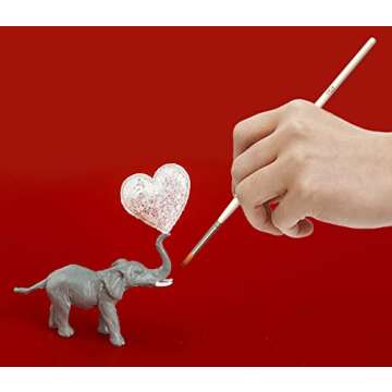 MyArtscape Artist Supplies Miniature Paint Brushes, Set of 12 for Detail & Fine Point Painting - use with Acrylic, Watercolor, Oil, Gouache - for Pinstriping, Warhammer 40k, Models & Lettering White