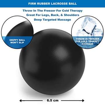 Foot Massage Ball Roller - Foot Roller Plantar Fasciitis Ball | Massage Balls Deep Tissue, Trigger Point and Myofascial Release | Plantar Fasciitis Massager, Foot Massage Roller, Spiky Massage Ball