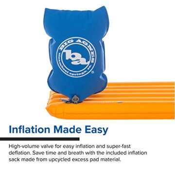 BIG AGNES Air Core Ultra Sleeping Pad - Comfort and Convenience