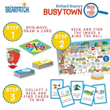 Briarpatch Busytown Seek and Find Game for Preschoolers