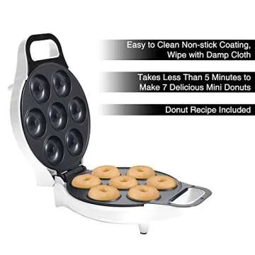 Chef Buddy Mini Donut Maker for Quick, Tasty Treats