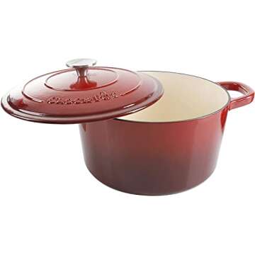 Crock Pot Artisan 5-Quart Enameled Cast Iron Dutch Oven