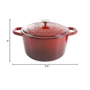 Crock Pot Artisan 5-Quart Enameled Cast Iron Dutch Oven