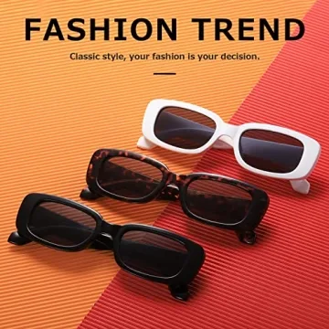 KIMORN Rectangle Sunglasses Trendy Retro Fashion UV400