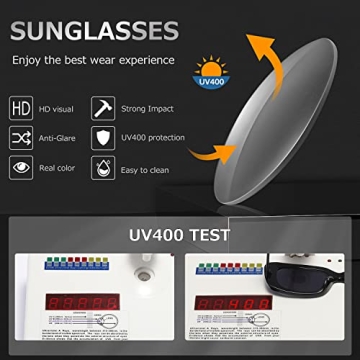 KIMORN Rectangle Sunglasses Trendy Retro Fashion UV400