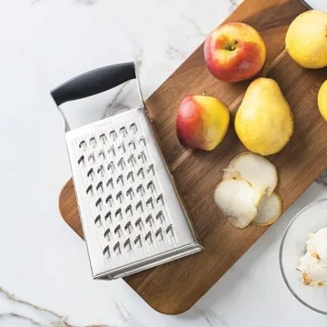 Cuisipro 4 Sided Box Grater for Ultimate Cooking Efficiency