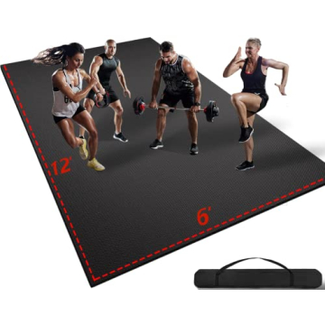 TanMana Extra Large 72 Sq.Ft Exercise Mat for Home Gym