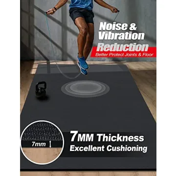 TanMana Extra Large 72 Sq.Ft Exercise Mat for Home Gym