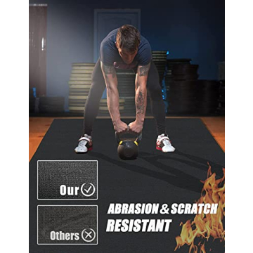 TanMana Extra Large 72 Sq.Ft Exercise Mat for Home Gym