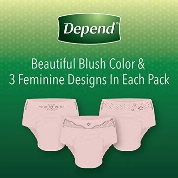 Depend FIT-FLEX Women’s Incontinence Underwear, Maximum Absorbency, 56 Count