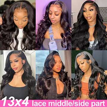 Soul Lady Body Wave Lace Front Wig 22 Inch HD Human Hair