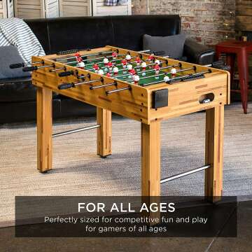 Competition 48" Foosball Table for Home and Game Rooms