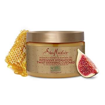 Shea Moisture Manuka Honey & Mafura Oil Twist-defining Custard Moisturizer for Unisex, 12 Ounce