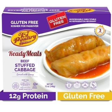 KJ Poultry Beef Stuffed Cabbage Rolls - Kosher, Gluten-Free, Ready-to-Eat Meal